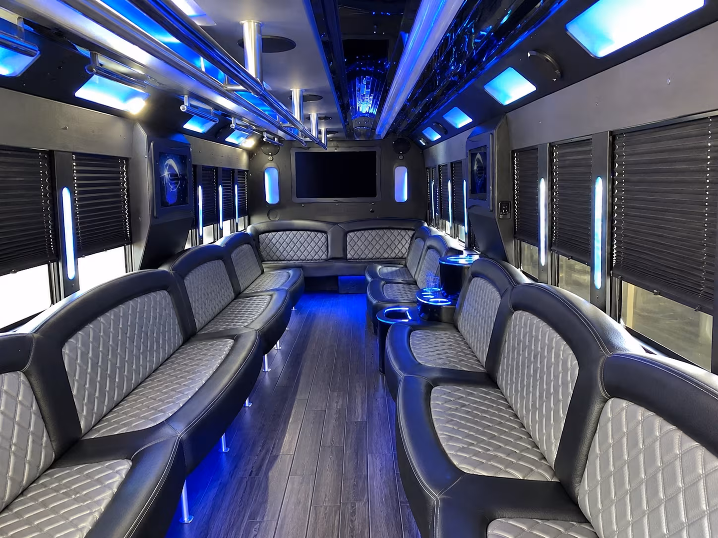 28 Passenger Party Bus Inside