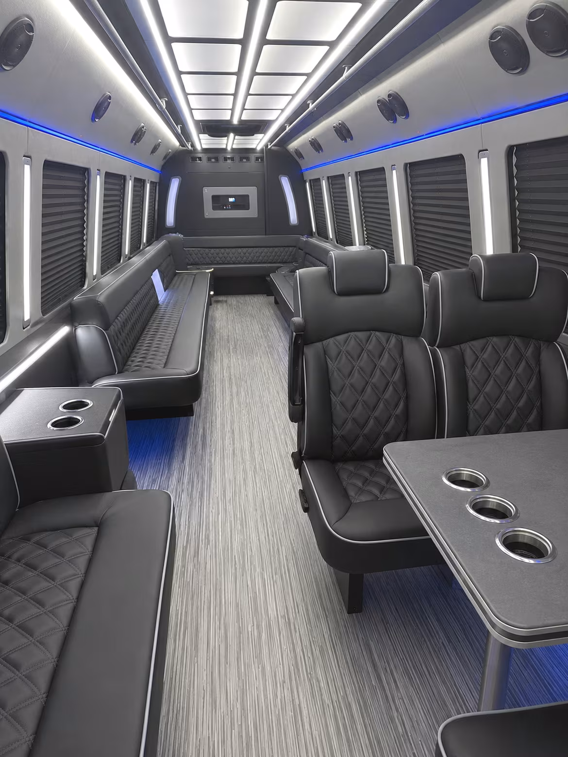 28 Passenger Party Bus Interior