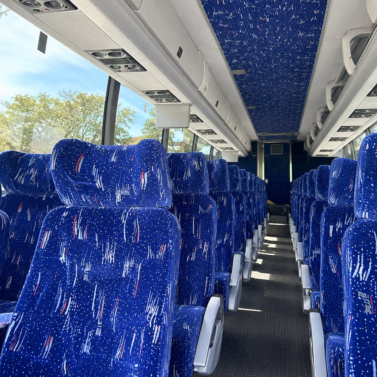 40-56 Passenger Charter Bus Inside