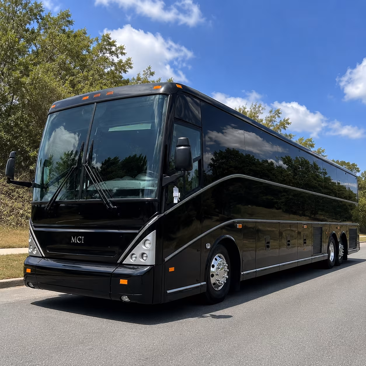 McAllen Corporate Transportation party bus exterior