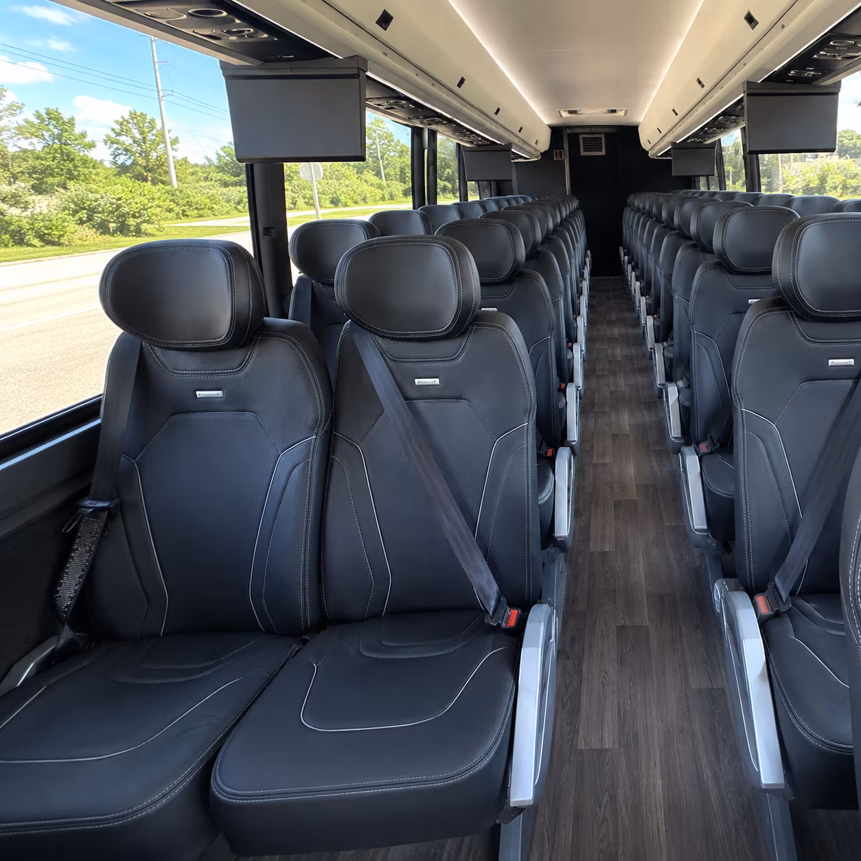 McAllen Corporate Transportation party bus interior