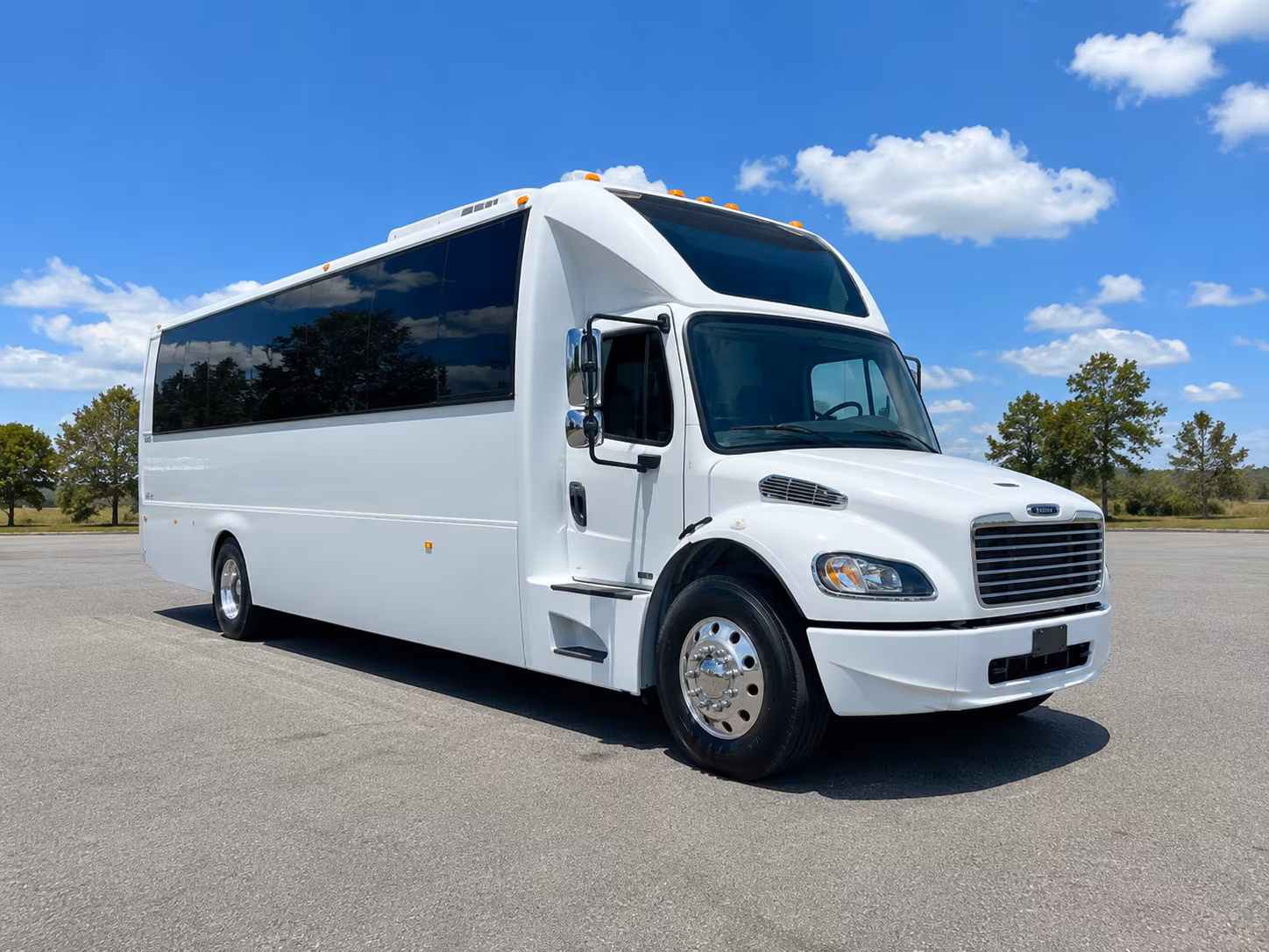 McAllen Private Event Transportation party bus exterior