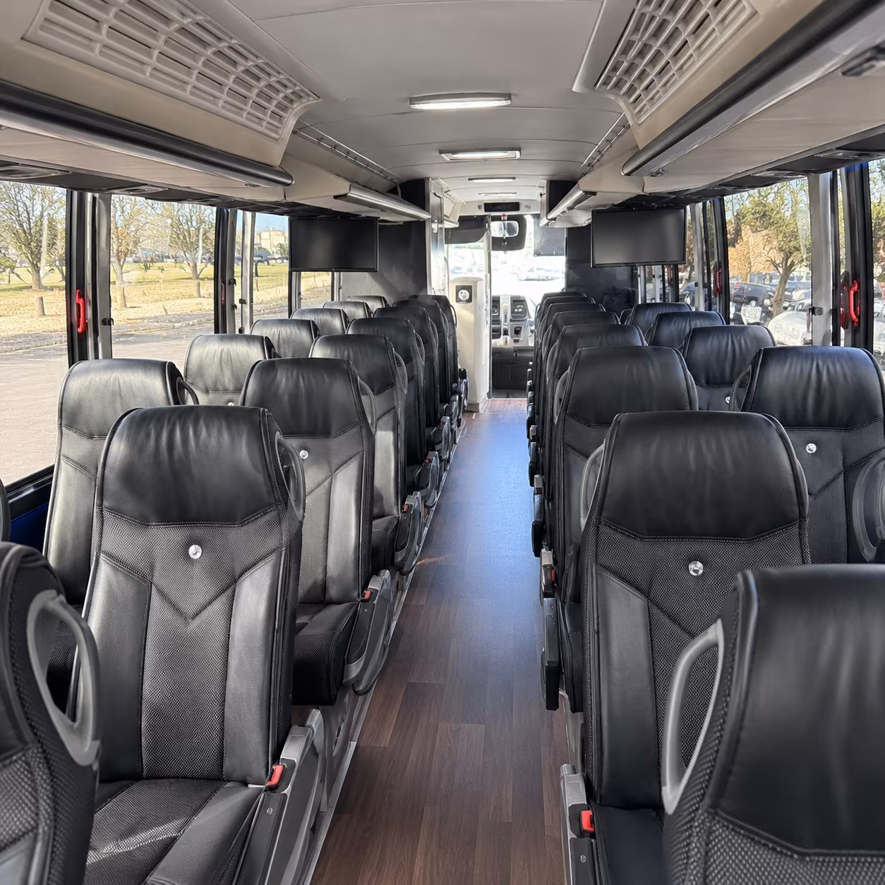 McAllen School Event Transportation party bus exterior