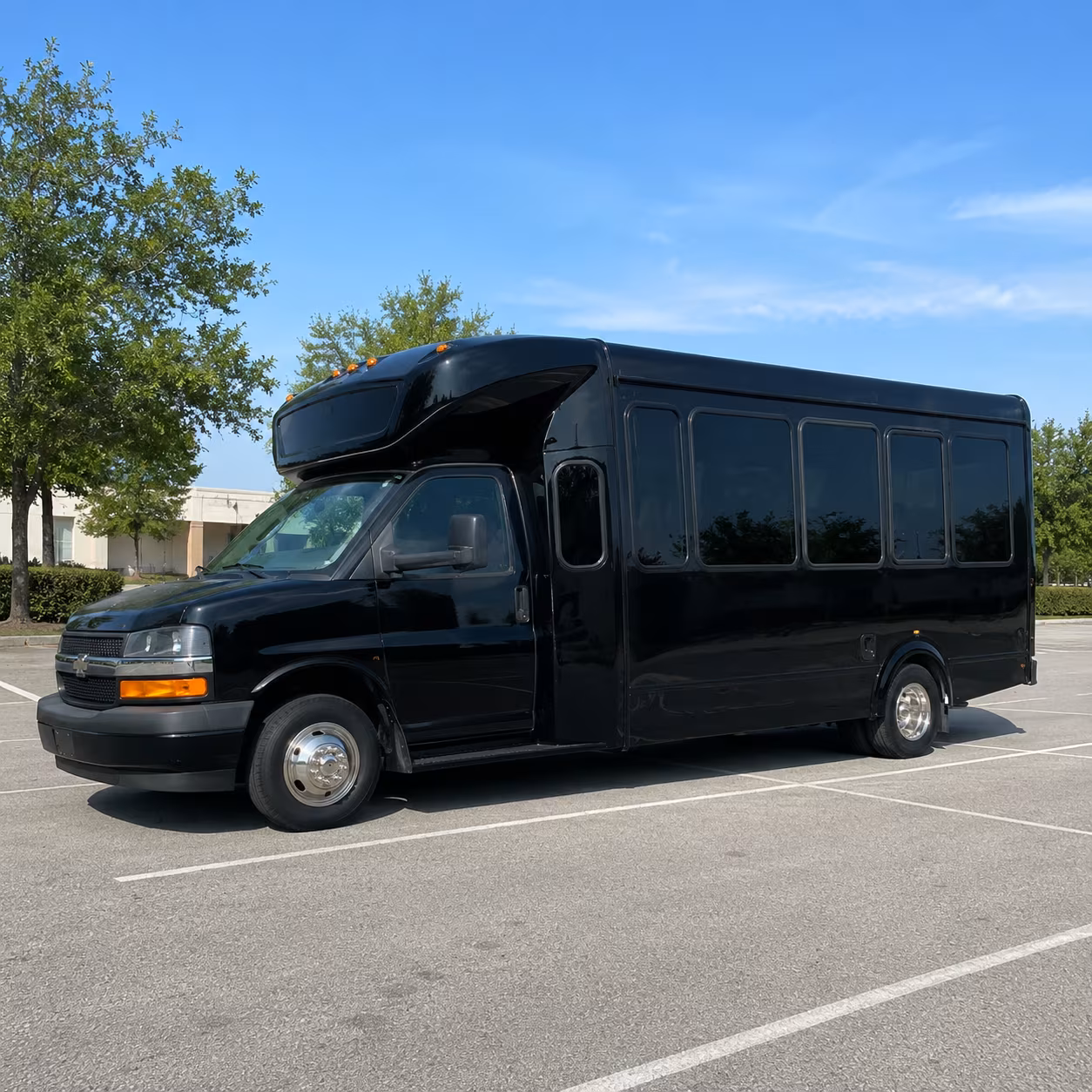 McAllen Sporting Event Transportation party bus exterior