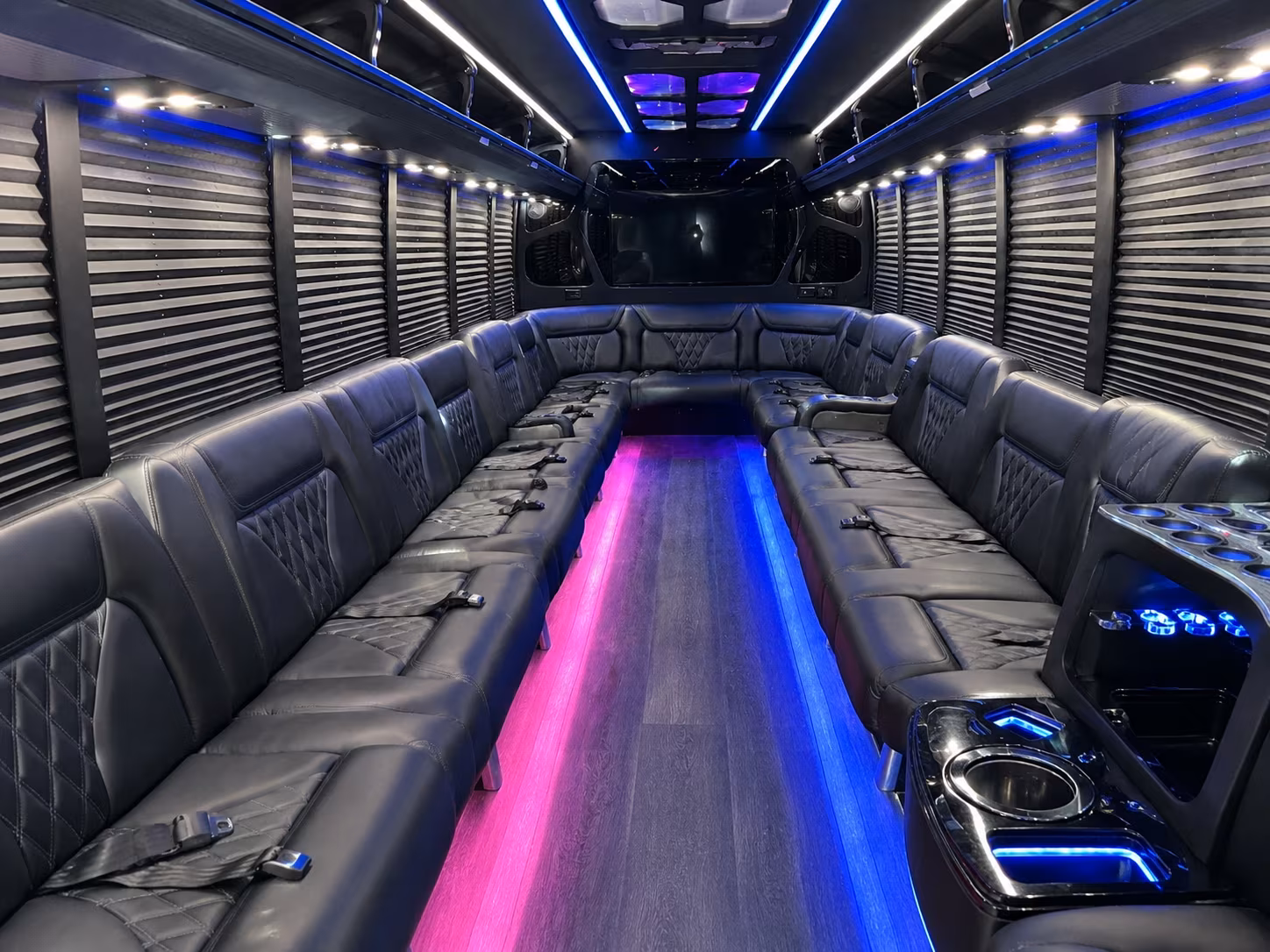 McAllen Wedding Transportation party bus exterior
