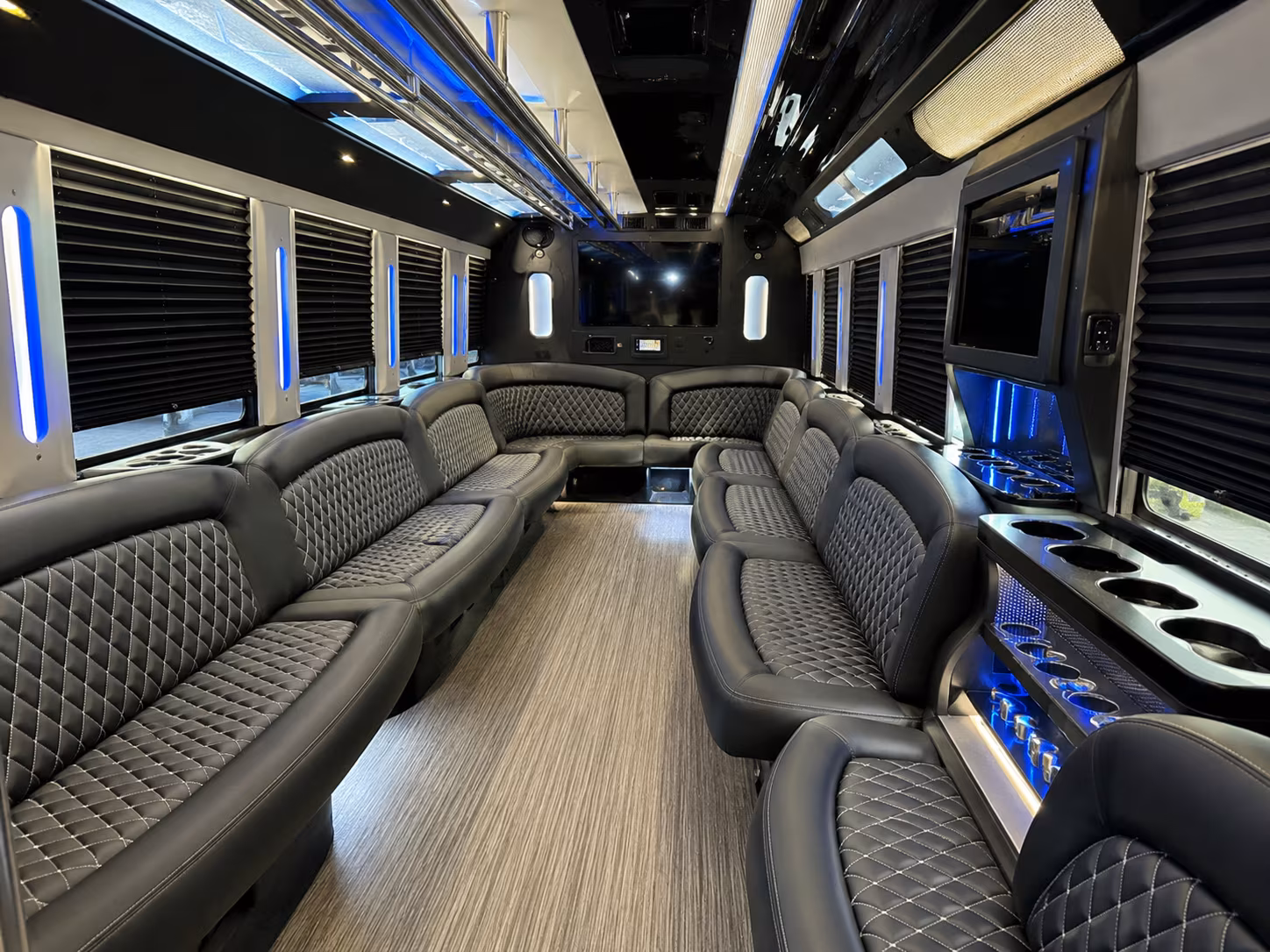 McAllen Wedding Transportation onboard seating