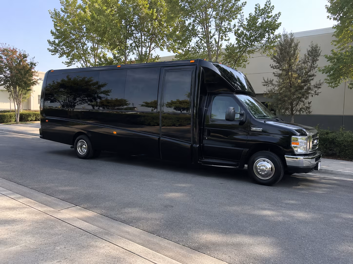 McAllen Wedding Transportation party bus exterior