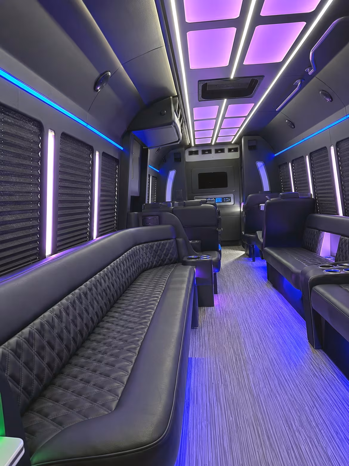 McAllen Winery Tour & Pub Crawl Transportation party bus interior