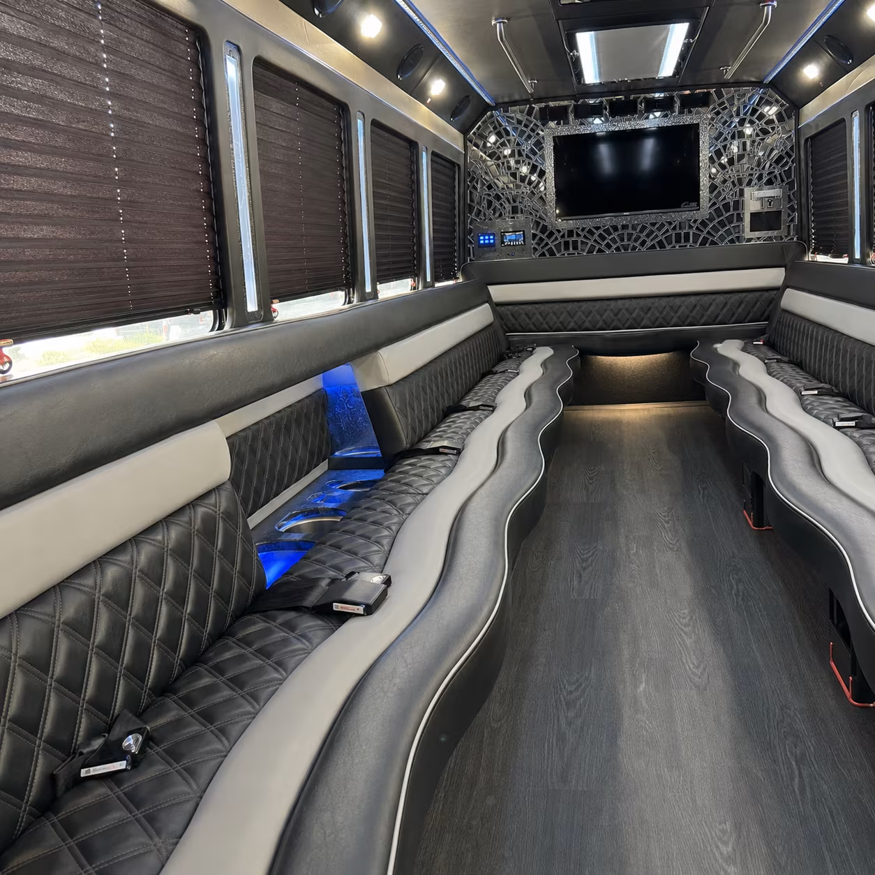 McAllen Winery Tour & Pub Crawl Transportation party bus exterior