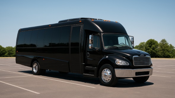 Exterior of Charter Bus Company Laredo's 20 Passenger Party Bus in Laredo
