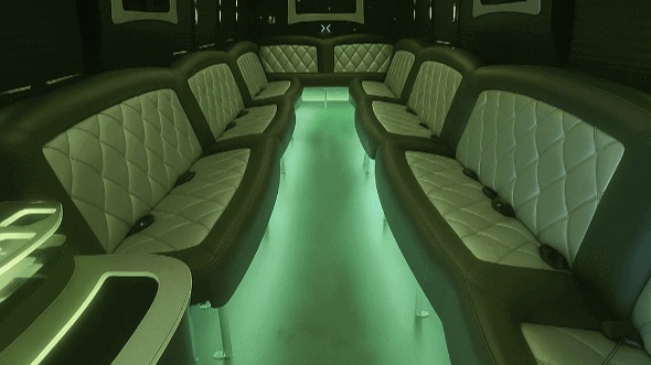 mcallen 25 passenger party bus interior